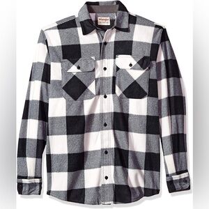 Wrangler Authentics Mens Long Sleeve Heavyweight Fleece Shirt